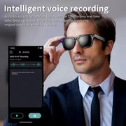 Smart Glasses Recording Videos AI Photo Recognition Answer Translation 260mAh Large Battery IP65 Waterproof Bluetooth Glasses