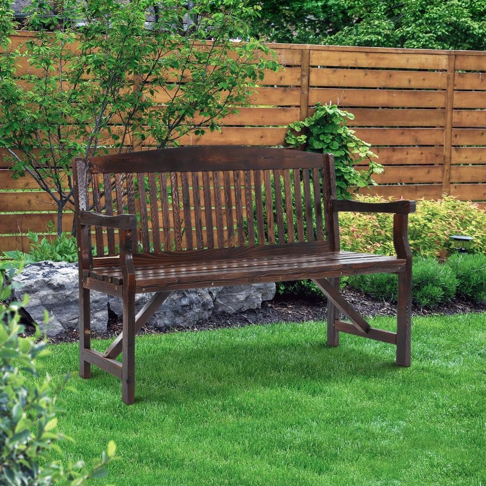 160 cm Water-Repellent Timber Garden Bench