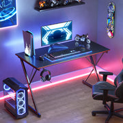 32-Inch Black Gaming & Home-Office Desk