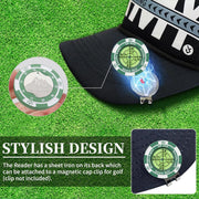 Golf Green-Reading Ball Marker with Bubble Level