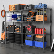 454 kg 4-Tier Heavy-Duty Wire Shelving – Chrome