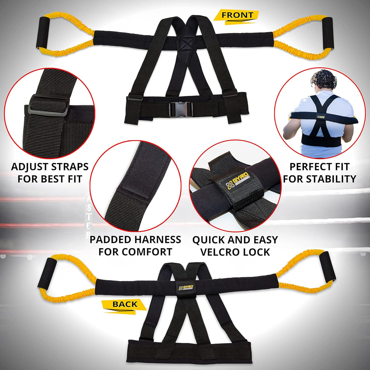 Shadow Boxer Pro | Boxing Resistance Bands Set for Shadow Boxing, Comes with Ankle Cuffs | Ideal Addition to Your Home Boxing Equipment