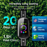 Dog Bark Collar, Customizable Bark Collar for Large Medium Dogs, Smart Anti Barking Training Collar with Adjustable Beep Vibration Shock and Sensitivity, Automatic Stop Barking with Replacement Strap