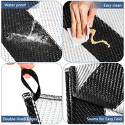 150 × 245 cm Black & White Reversible Outdoor Mat