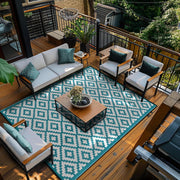 180 × 270 cm Nirvana Reversible Plastic Outdoor Rug