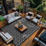 180 × 270 cm Nirvana Reversible Plastic Outdoor Rug