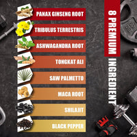 Test Booster for Men - 60 Capsules - 15500Mg Per Serving with Tribulus Terrestris, Ashwagandha Root & Tongkat Ali - 30 Day Supply