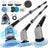 YKYI Electric Spin Scrubber,Cordless Cleaning Brush,Shower Cleaning Brush with 8 Replaceable Brush Heads, Power Scrubber 3 Adjustable Speeds,Adjustable & Detachable Long Handle,Voice Broadcast