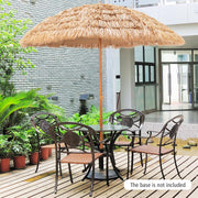7-Tier Thatched Tiki Patio Umbrella with Tilt