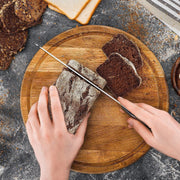 Stainless-Steel Kitchen Knife Set with 360° Rotating Block
