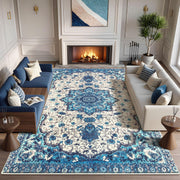 Persian-Style Imitation-Cashmere Indoor Area Rug