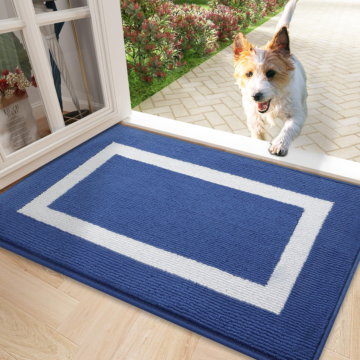 51 × 81 cm Navy Absorbent Indoor Door Mat