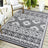 Reversible Waterproof Outdoor Rug 180x270cm, Outdoor Plastic Straw Rug for Patios Clearance, Outdoor Area Rug Carpet RV Mat for Camping Backyard Deck Porch