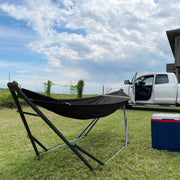 Tranquillo Uniki Folding Hammock & Steel Stand – Black