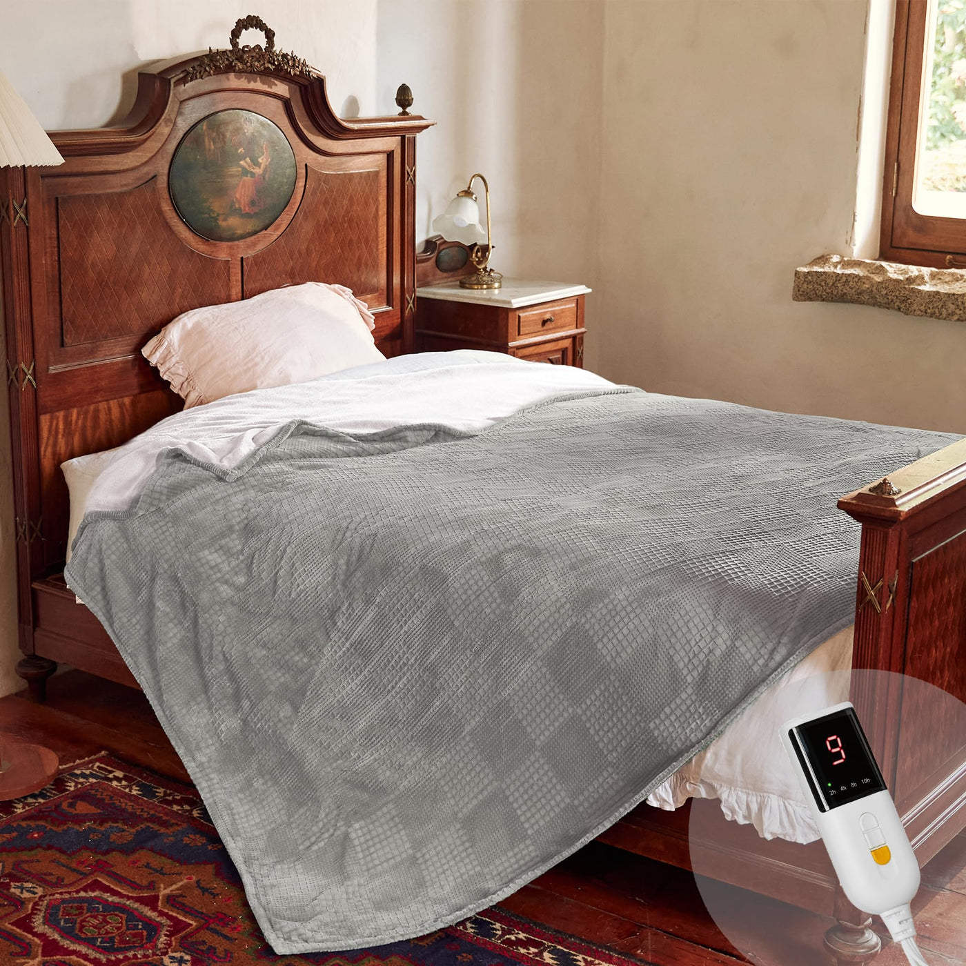 Electric Heated Throw Blanket – 6 Heat Settings, 10H Auto-Off, SAA Certified, Machine Washable