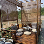 Natural Reed Roller Blind with Side Drawstring