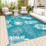 150 × 245 cm Teal Reversible Outdoor Rug