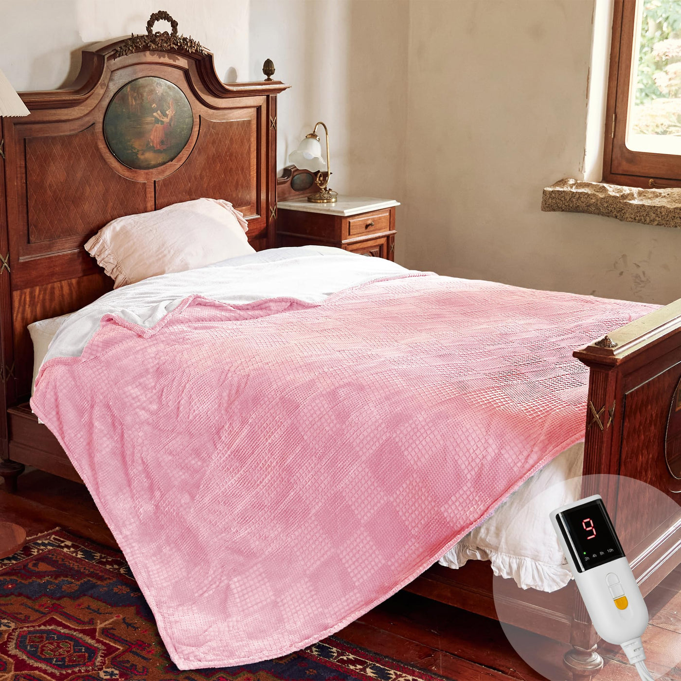 Electric Heated Throw Blanket – 6 Heat Settings, 10H Auto-Off, SAA Certified, Machine Washable