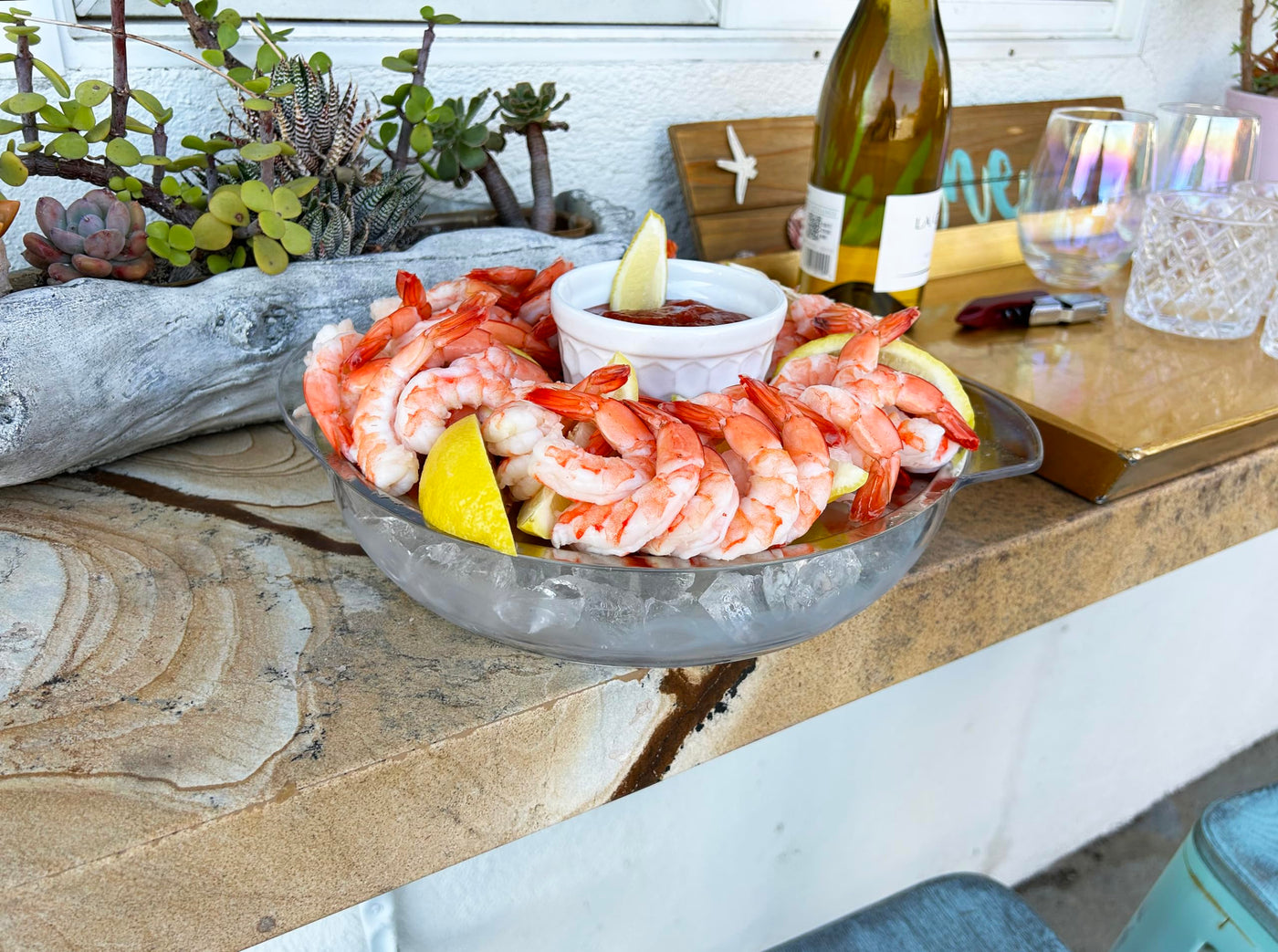 10.5-Inch Stainless-Steel Iced Serving Platter