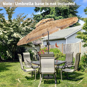 2.7–3 m Thatched Tiki Patio Umbrella with Tilt & Crank