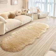60 × 180 cm Pink Faux-Sheepskin Fur Runner