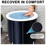 Portable Ice Bath Tub Athletes Cold Hot Water Therapy Folding Bathtub