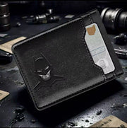 Bat-Inspired Slim Two-Pocket Card Wallet