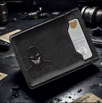 Bat-Inspired Slim Two-Pocket Card Wallet