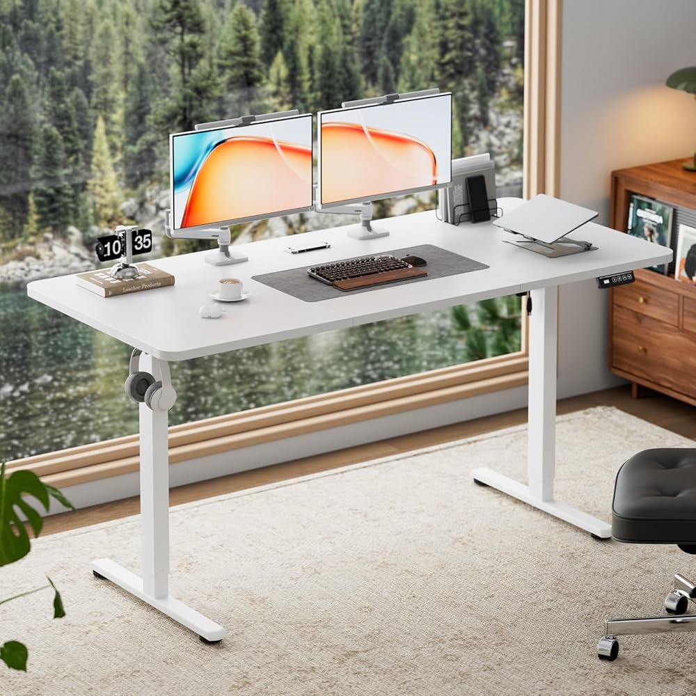 140 × 60cm Electric Sit-Stand Desk with Memory Controls