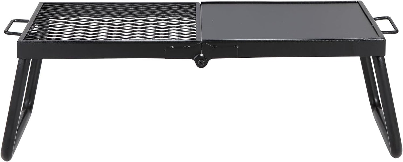22.4-Inch Folding Steel Campfire Grill & Griddle