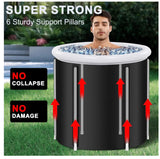 Portable Ice Bath Tub Athletes Cold Hot Water Therapy Folding Bathtub