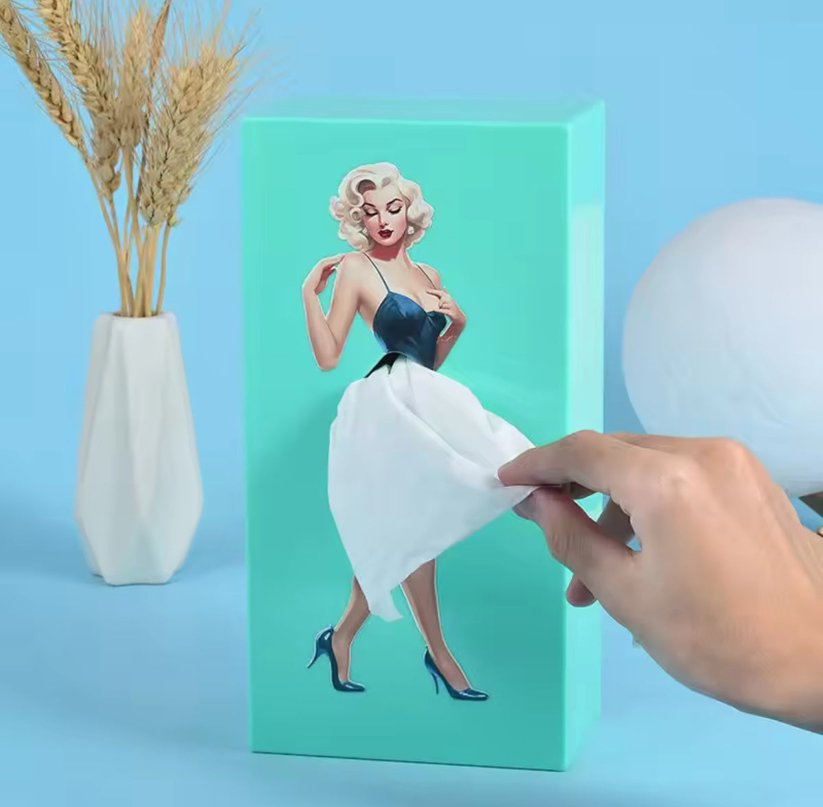 Anime-Girl Puffy-Skirt Tissue Box Cover