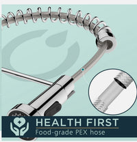 Chrome Pull-Out Kitchen Tap with 2-Mode Sprayer