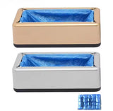 Automatic Disposable Shoe Cover Waterproof Overshoes Dispenser Portable Hand-Free Machine for Home Office Supermarket Factory