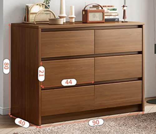 Wooden 6-Drawer Chest of Drawers
