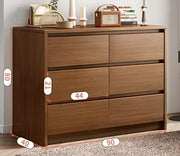 Wooden 6-Drawer Chest of Drawers