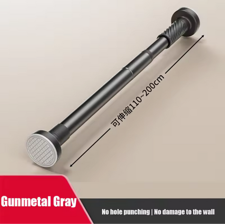 Adjustable Stainless Steel Drying Rack,Telescopic Curtain Rod for Bathroom,No Punch Expandable Pole for Clothes Quilt
