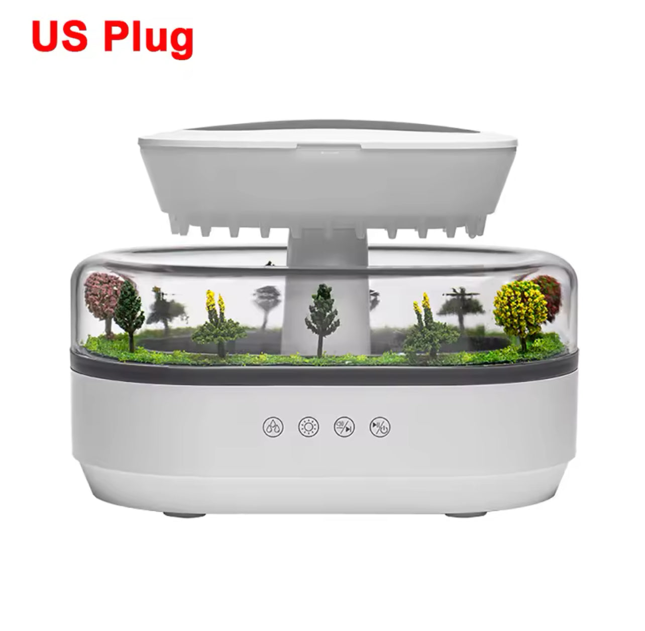Aroma Humidifier Raindrop Air Humidifier Colorful Light White Noise Essemtial Oil Diffuser Home Ultrasonic Fragrance Diffuser