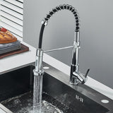 Kitchen Sink Mixer Taps Pull Out Laundry 360° Swivel Faucet Tap Black AU