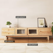 180 cm Pine TV Cabinet with Storage Drawer