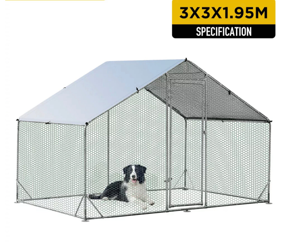 Large Outdoor Dog Kennel & Playpen Enclosure