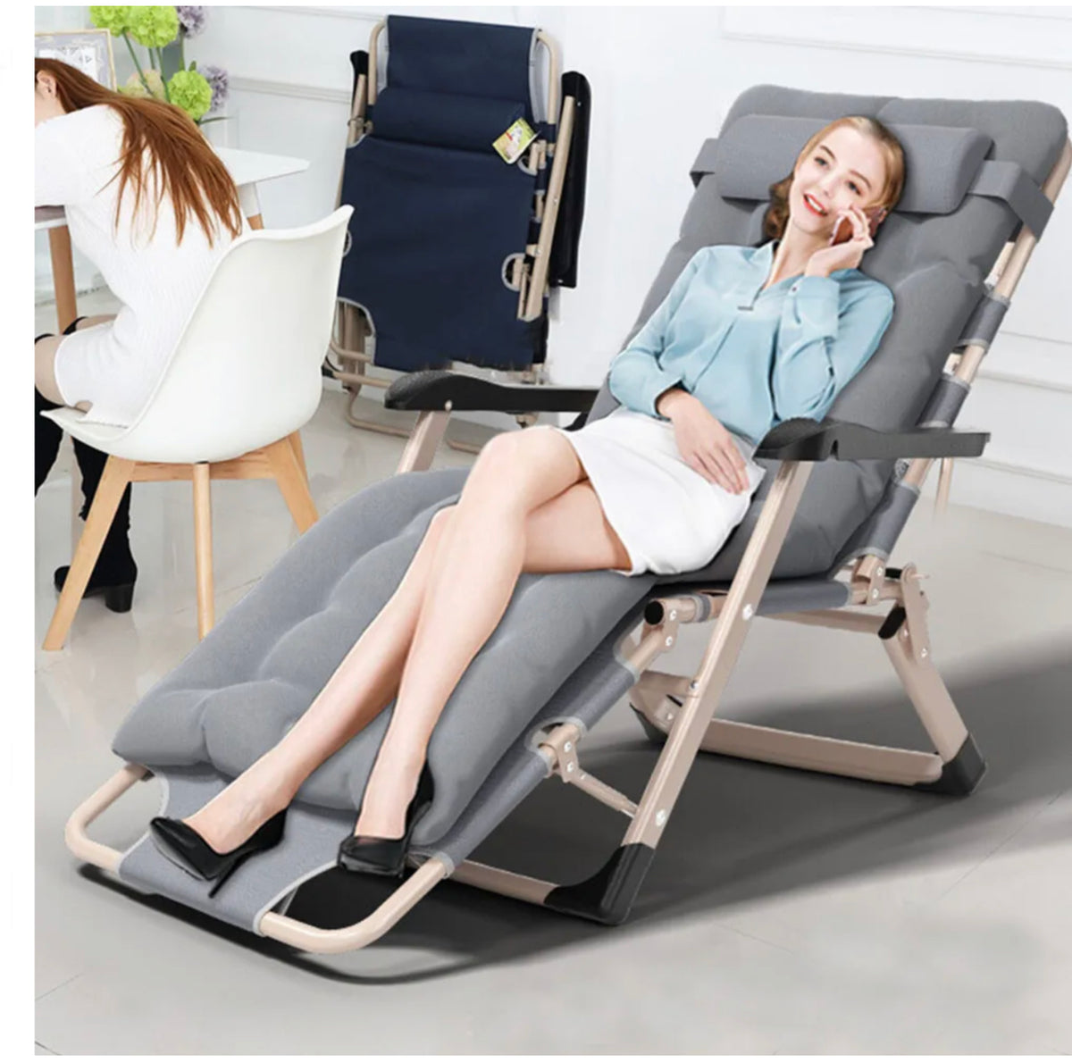 3-in-1 Folding Outdoor Lounger – Up to 150 kg