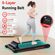 3 in 1 Walking Vibration Pad, Under Desk Treadmill with APP, Portable Treadmills for Home, Walking Pad Treadmill with Remote Control