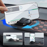 2-in-1 Anti-Slip Dashboard Mat with Rotating Phone Mount