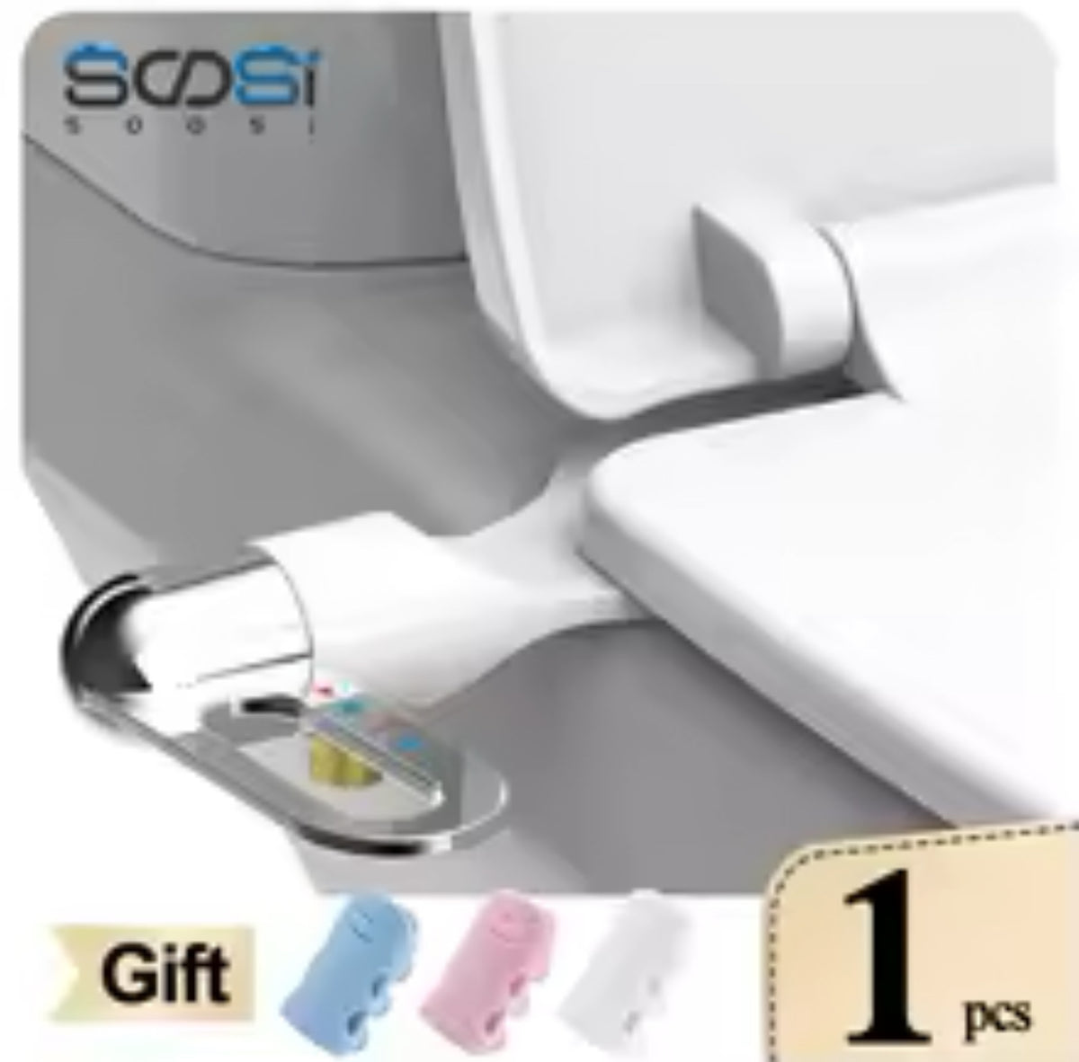 Ultra-Thin Non-Electric Dual-Nozzle Bidet Seat
