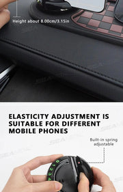 2-in-1 Anti-Slip Dashboard Mat with Rotating Phone Mount