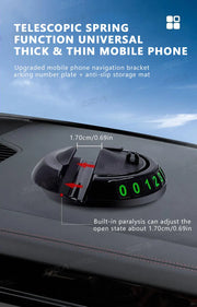 2-in-1 Anti-Slip Dashboard Mat with Rotating Phone Mount