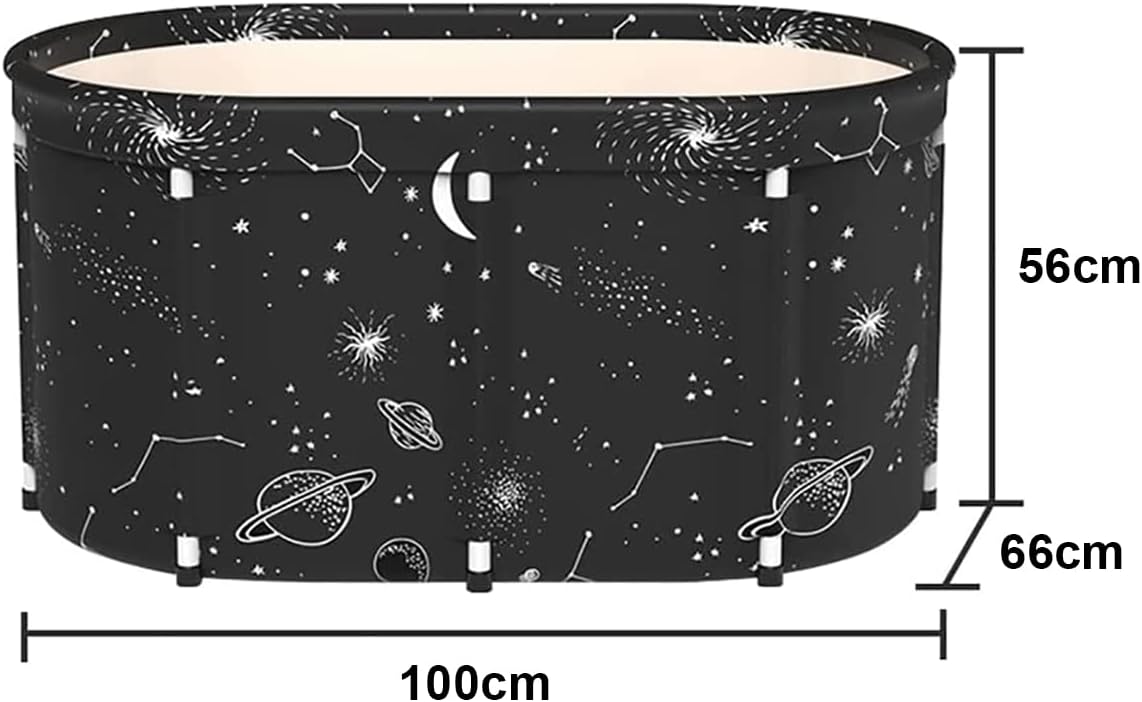 Large Foldable Adult Soaking Tub with Cover – 109 cm