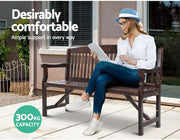 160 cm Water-Repellent Timber Garden Bench