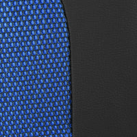 Luxury Leather and Breathable Spacer Mesh Universal Fit Full Set Car Seat Covers, Seat Protector,Airbag Compatible (Beige)